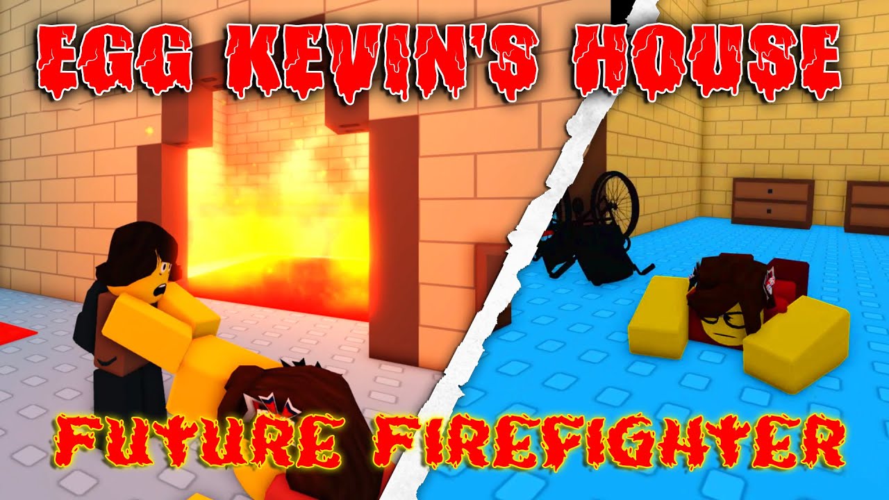 Interior fire and Margaret rescue scene from Egg Kevin's House Future Firefighter route